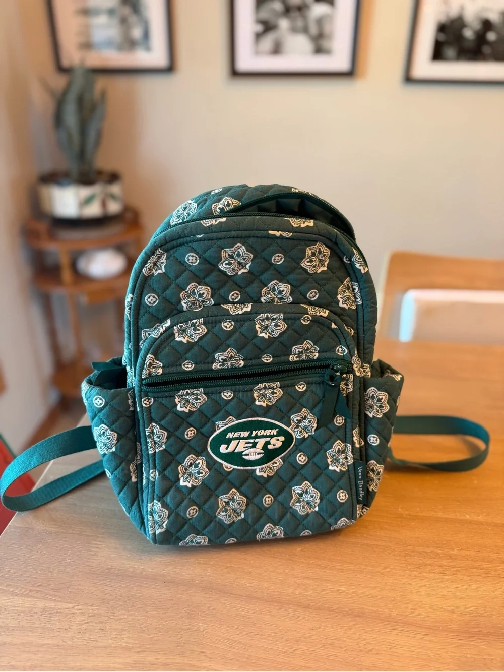 Limited Edition*Vera Bradley NFL Small Backpack in Cotton New York Jets
